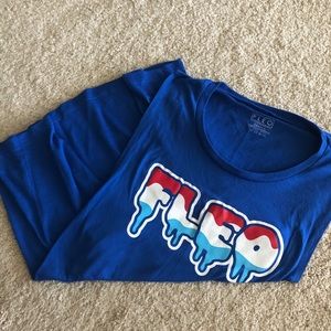 Fleo Blue Muscle Tank Tee